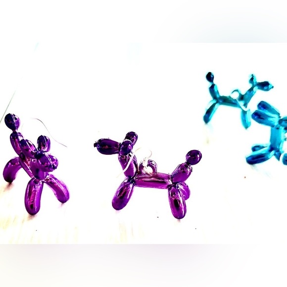 BALLOON DOG EARRINGS - Picture 8 of 8
